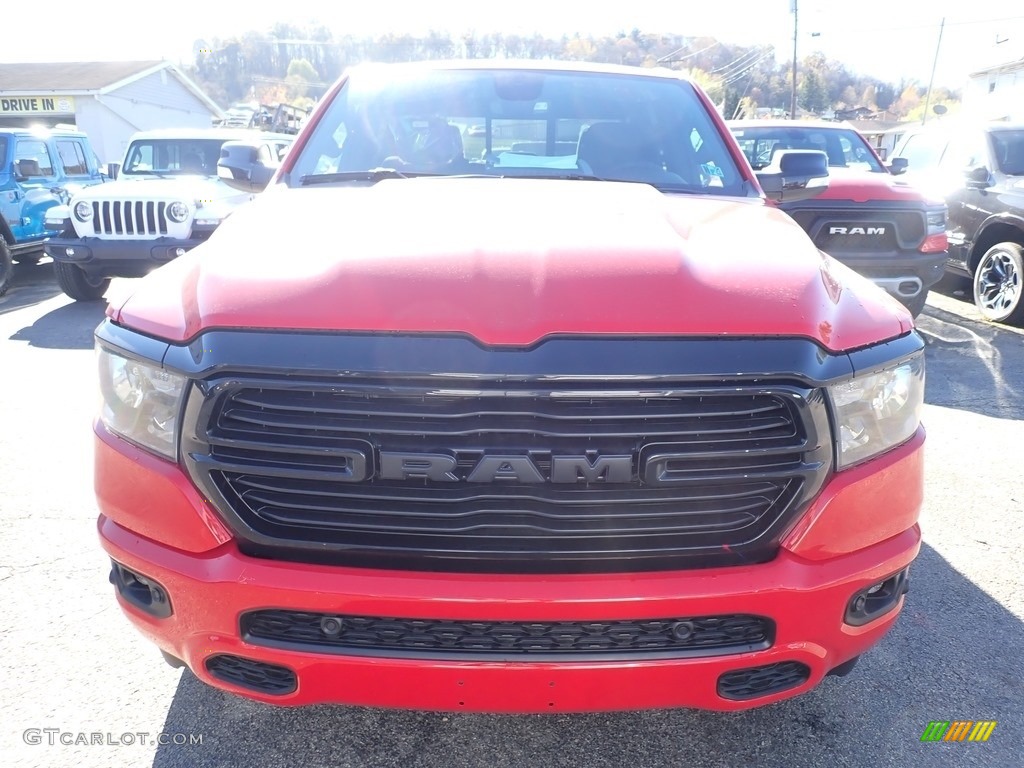 2021 1500 Big Horn Crew Cab 4x4 - Flame Red / Black photo #9