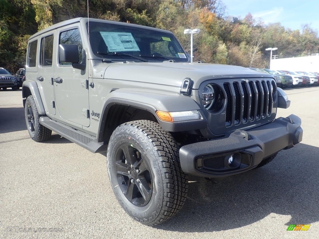 Sting-Gray 2021 Jeep Wrangler Unlimited Sahara 4x4 Exterior Photo #140115328