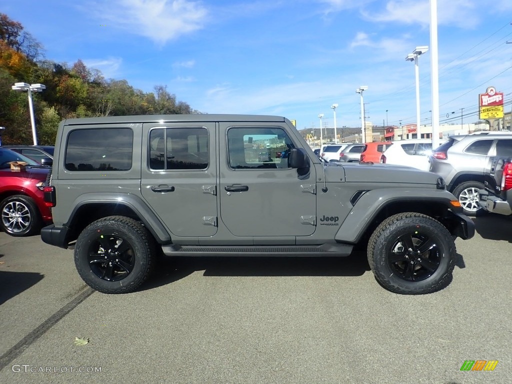 Sting-Gray 2021 Jeep Wrangler Unlimited Sahara 4x4 Exterior Photo #140115352