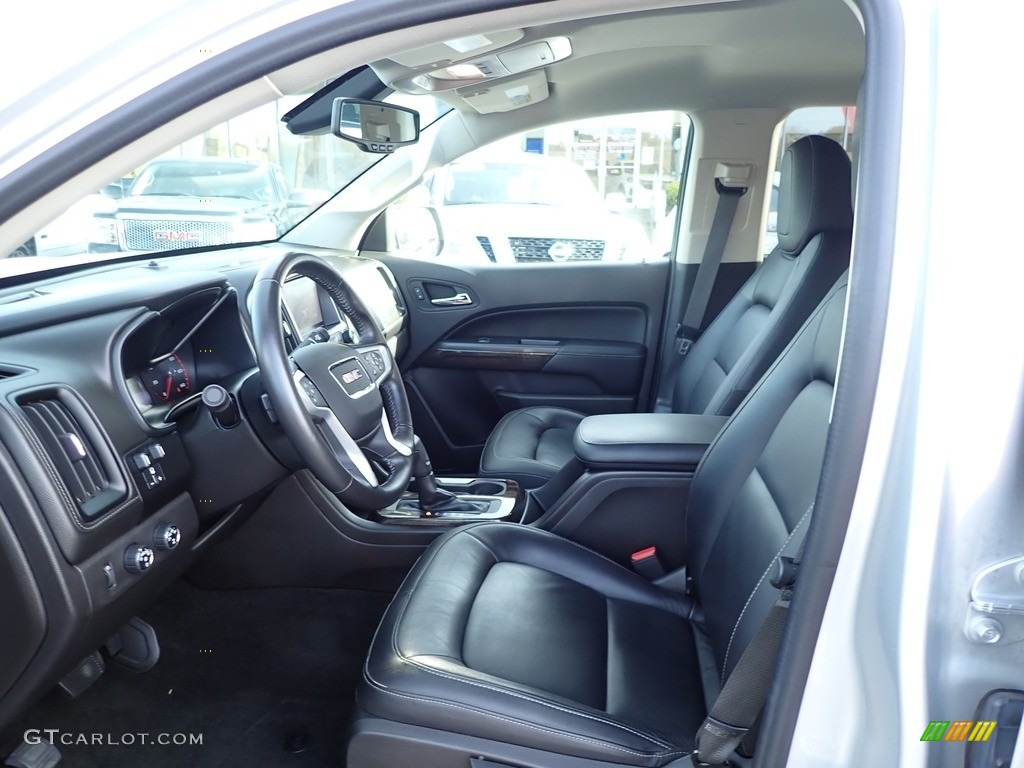 Jet Black Interior 2016 GMC Canyon SLT Crew Cab 4x4 Photo #140115551