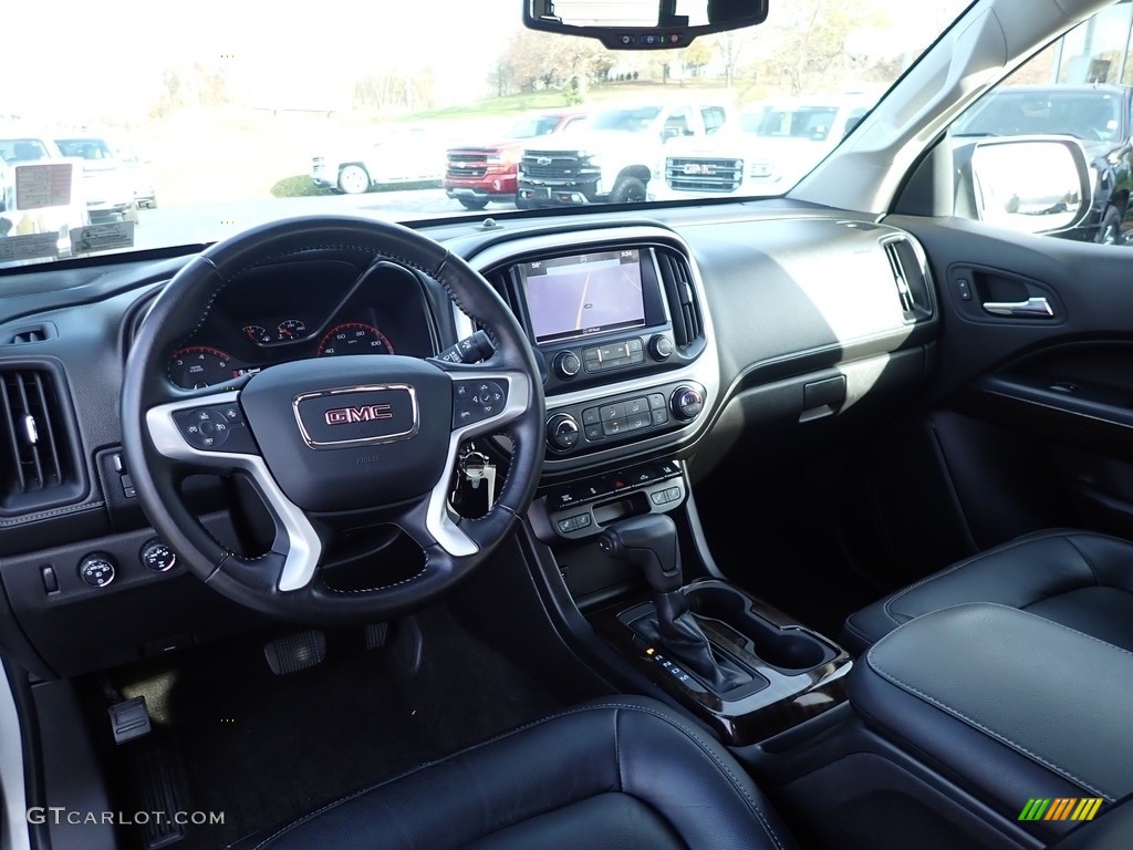 Jet Black Interior 2016 GMC Canyon SLT Crew Cab 4x4 Photo #140115589