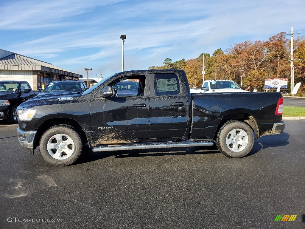 Diamond Black Crystal Pearl 2021 Ram 1500 Big Horn Quad Cab 4x4 Exterior Photo #140115643