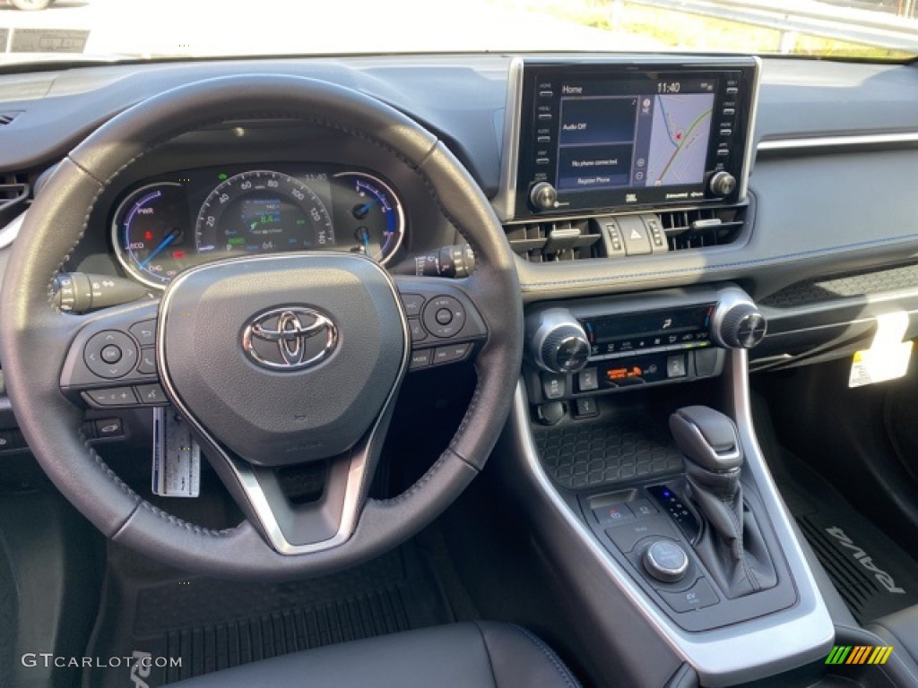 2021 Toyota RAV4 XSE AWD Hybrid Black Dashboard Photo #140116054