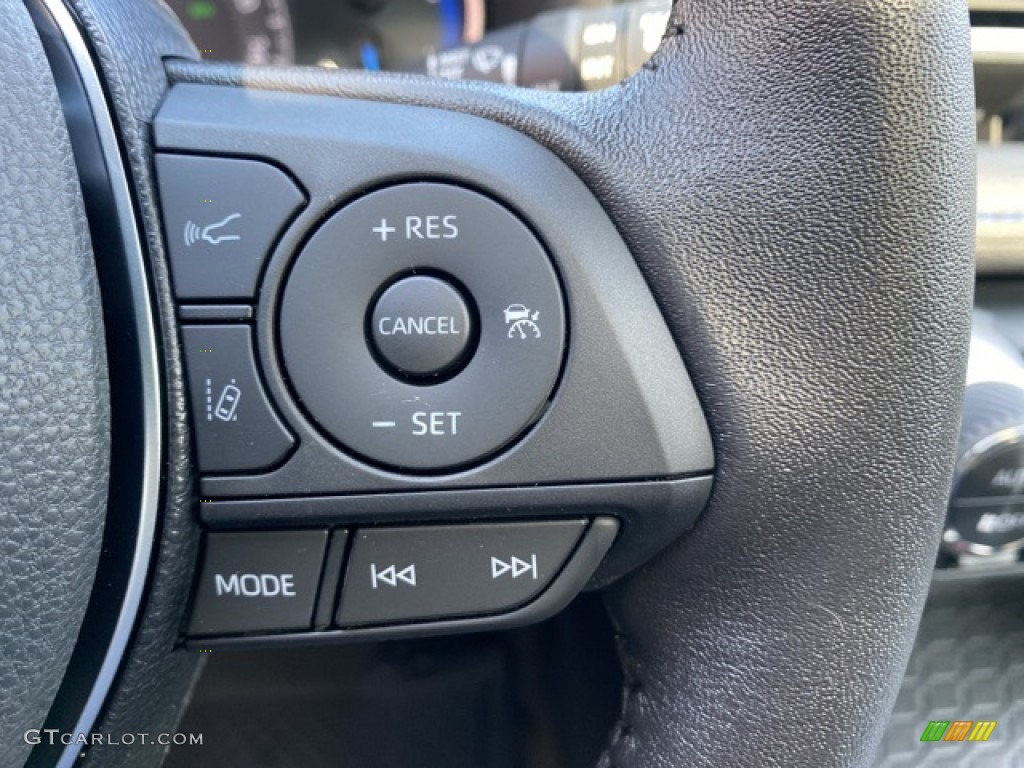 2021 Toyota RAV4 XSE AWD Hybrid Black Steering Wheel Photo #140116096