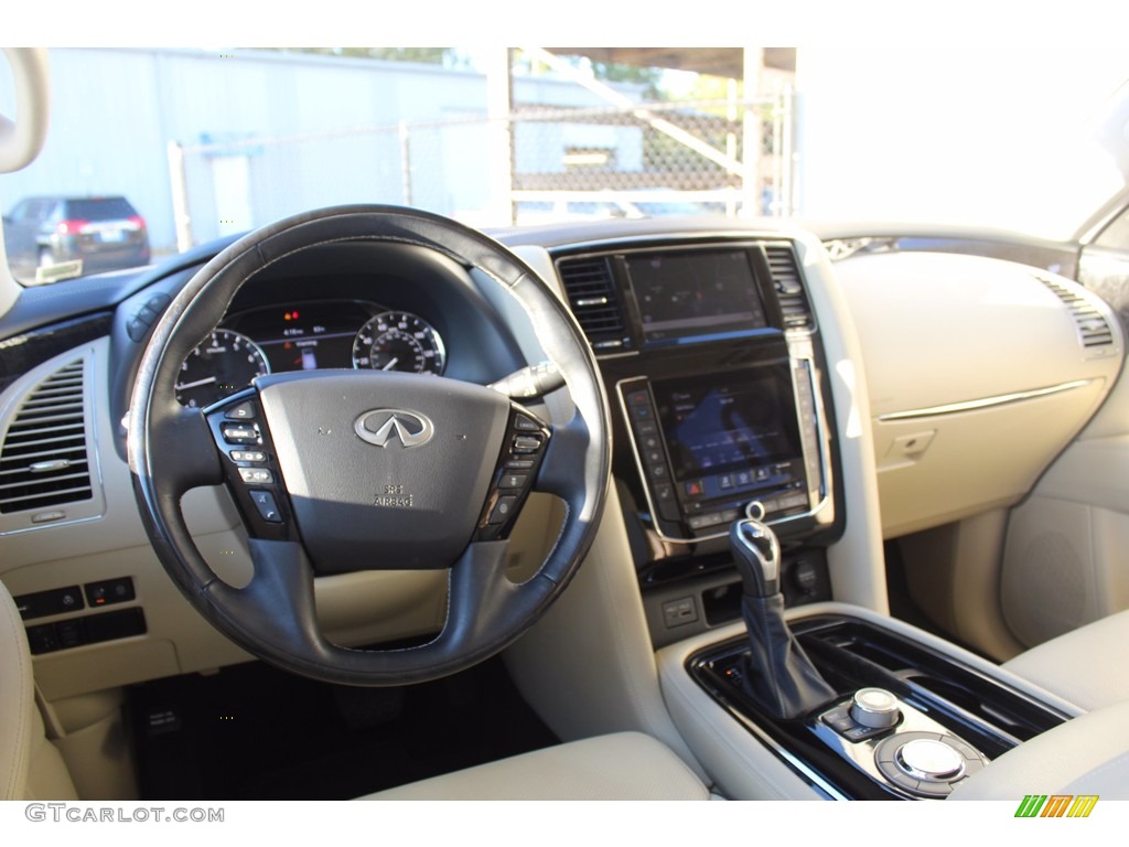 2020 Infiniti QX80 Limited 4WD Wheat Dashboard Photo #140116657