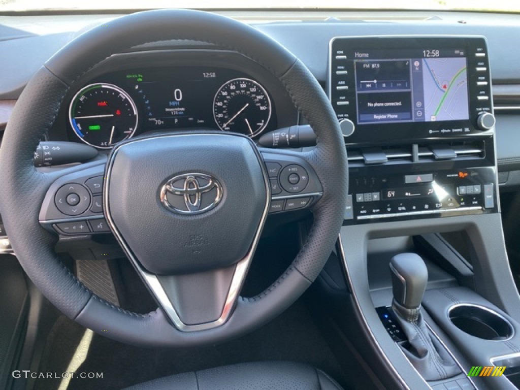 2021 Toyota Avalon Hybrid Limited Black Steering Wheel Photo #140116894