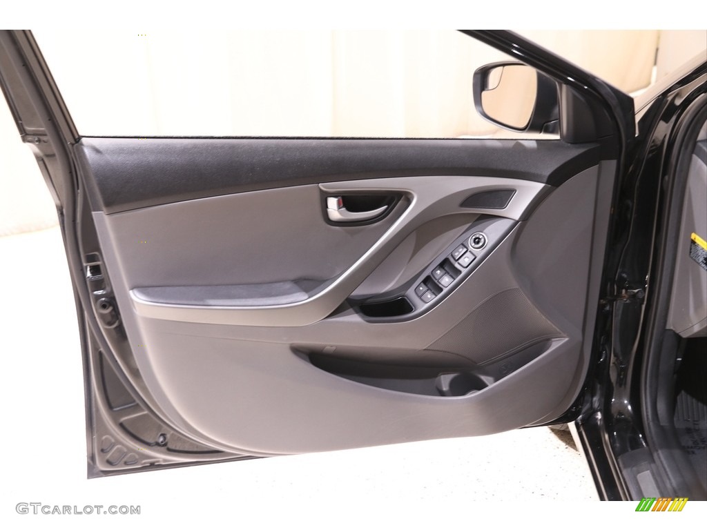2014 Elantra Limited Sedan - Black / Gray photo #4