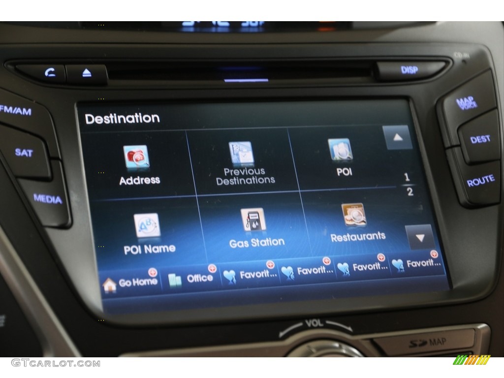 2014 Elantra Limited Sedan - Black / Gray photo #11