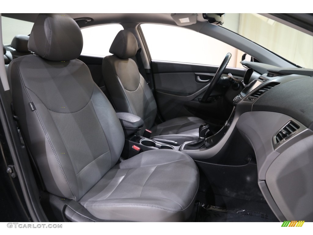 2014 Elantra Limited Sedan - Black / Gray photo #19