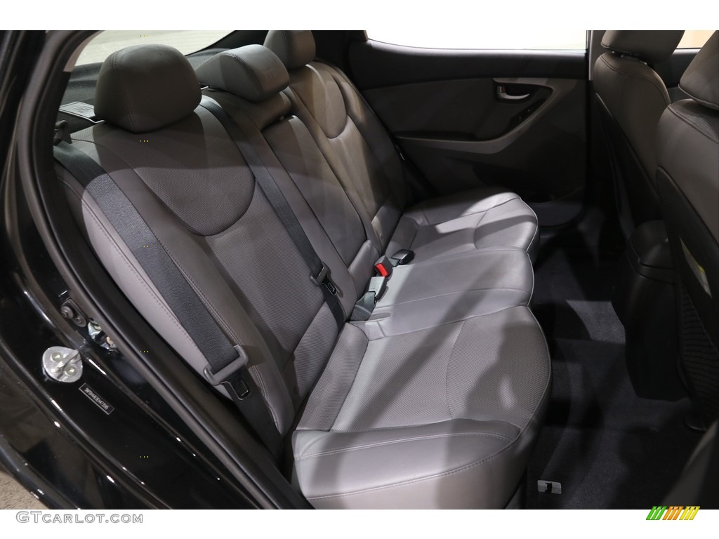 2014 Elantra Limited Sedan - Black / Gray photo #20
