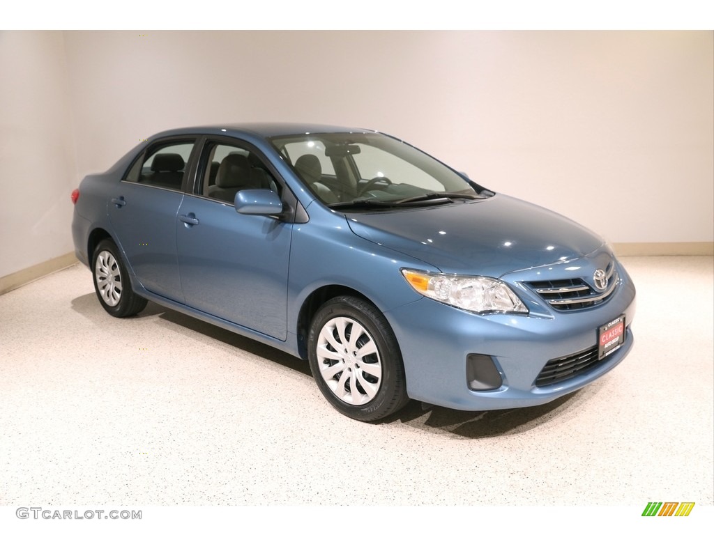 2013 Corolla LE - Tropical Sea Metallic / Ash photo #1