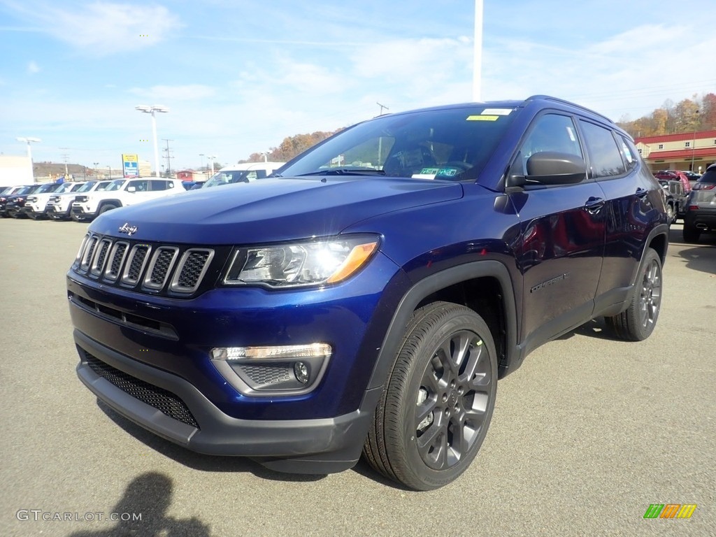 Jazz Blue Pearl 2021 Jeep Compass 80th Special Edition 4x4 Exterior Photo #140118505