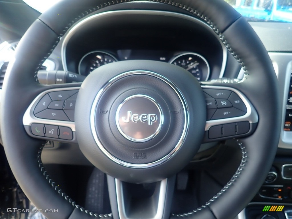 2021 Jeep Compass 80th Special Edition 4x4 Black Steering Wheel Photo #140118853