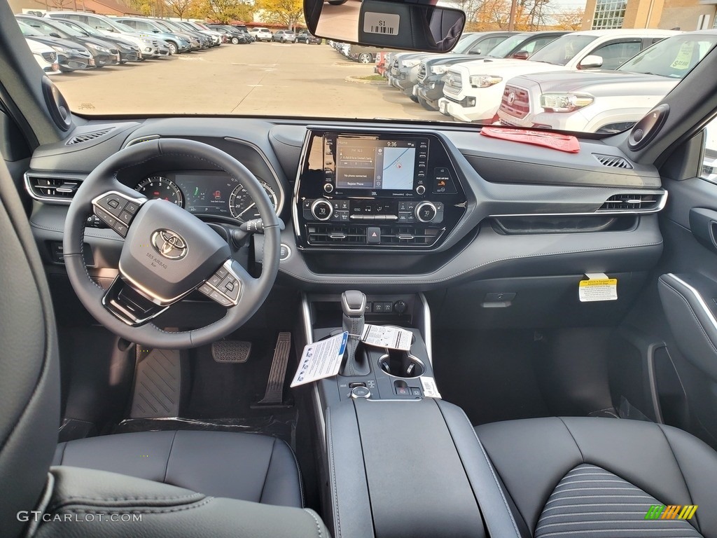 Black Interior 2021 Toyota Highlander XSE AWD Photo #140119888