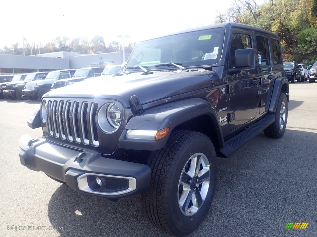 2021 Wrangler Unlimited Sahara 4x4 - Granite Crystal Metallic / Black photo #1