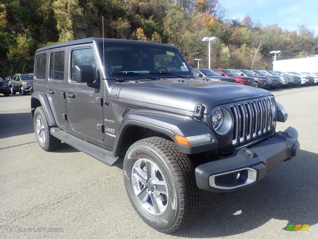 Granite Crystal Metallic 2021 Jeep Wrangler Unlimited Sahara 4x4 Exterior Photo #140120461