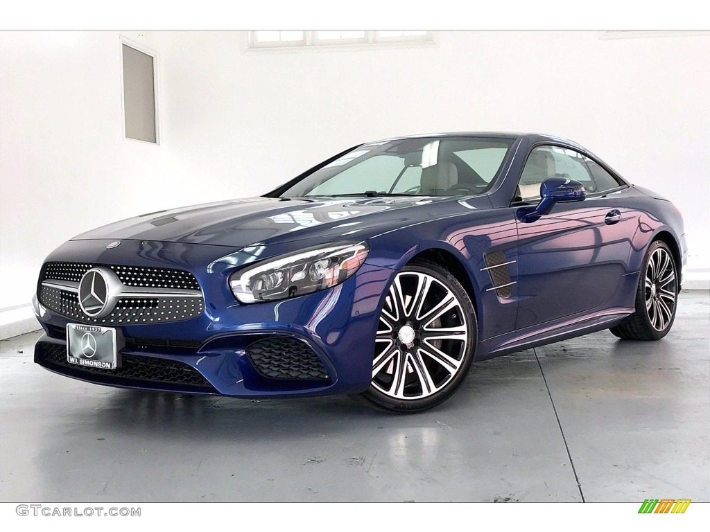 Brilliant Blue Metallic 2017 Mercedes-Benz SL 450 Roadster Exterior Photo #140120587