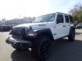 2021 Bright White Jeep Wrangler Unlimited Willys 4x4  photo #1