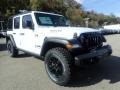 2021 Bright White Jeep Wrangler Unlimited Willys 4x4  photo #3
