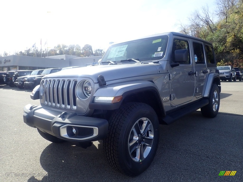 2021 Wrangler Unlimited Sahara 4x4 - Billet Silver Metallic / Black photo #1