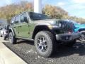 2021 Sarge Green Jeep Wrangler Unlimited Rubicon 4x4  photo #3