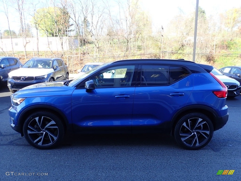 2019 XC40 T5 R-Design AWD - Bursting Blue Metallic / Charcoal photo #7