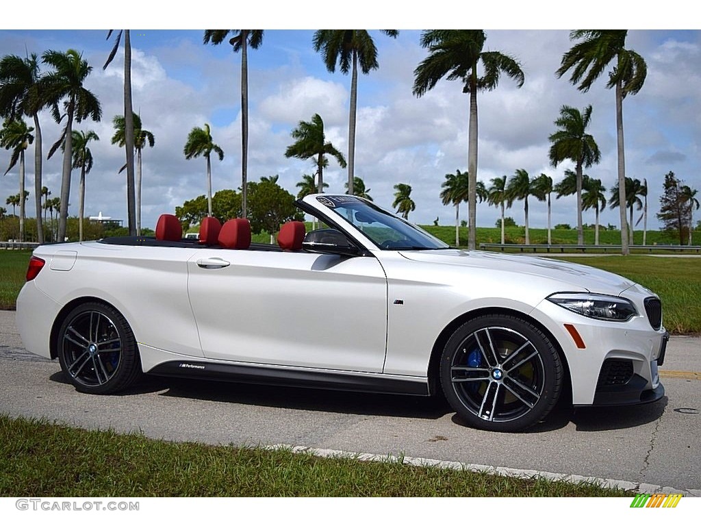 Mineral White Metallic 2019 BMW 2 Series M240i Convertible Exterior Photo #140122938