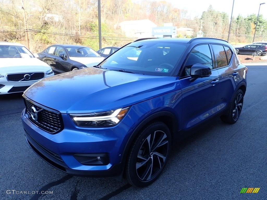 2019 XC40 T5 R-Design AWD - Bursting Blue Metallic / Charcoal photo #8