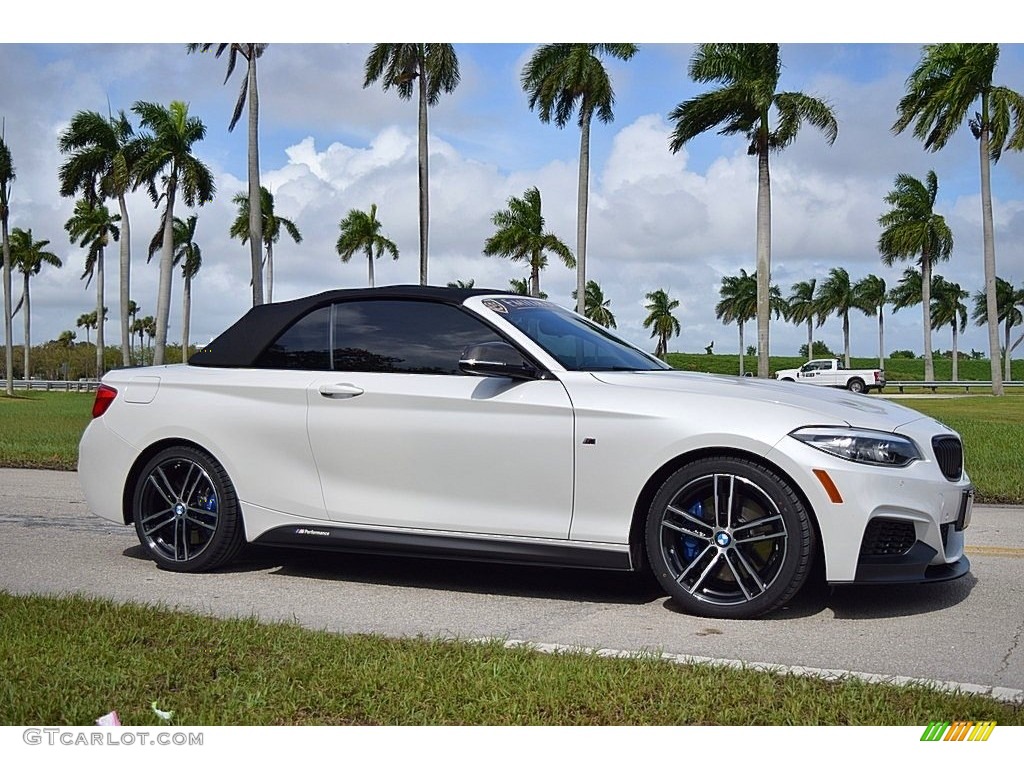 Mineral White Metallic 2019 BMW 2 Series M240i Convertible Exterior Photo #140123145