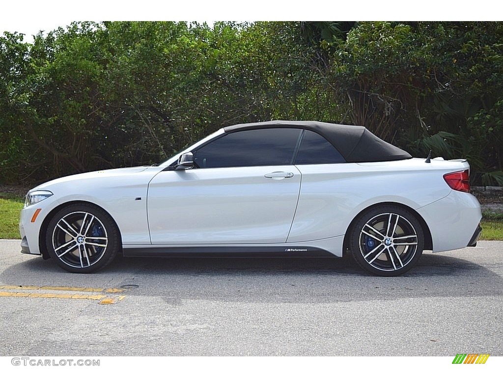 Mineral White Metallic 2019 BMW 2 Series M240i Convertible Exterior Photo #140123382