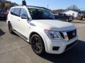 Pearl White Tricoat 2019 Nissan Armada Platinum 4x4 Exterior