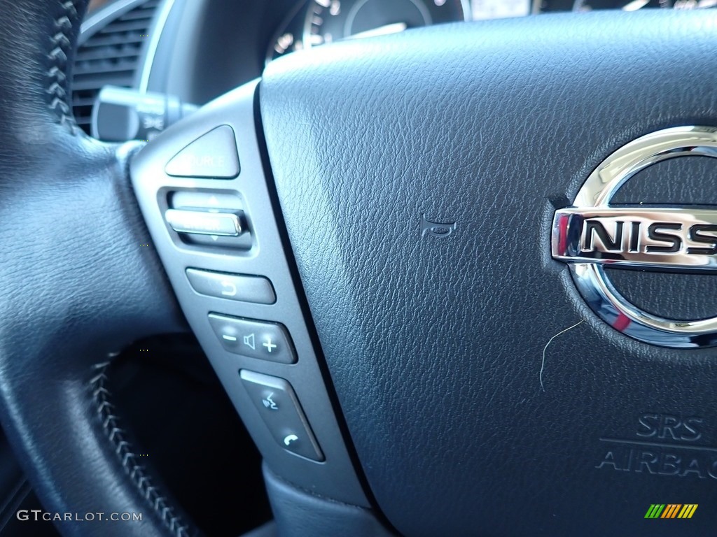 2019 Nissan Armada Platinum 4x4 Charcoal Steering Wheel Photo #140124294