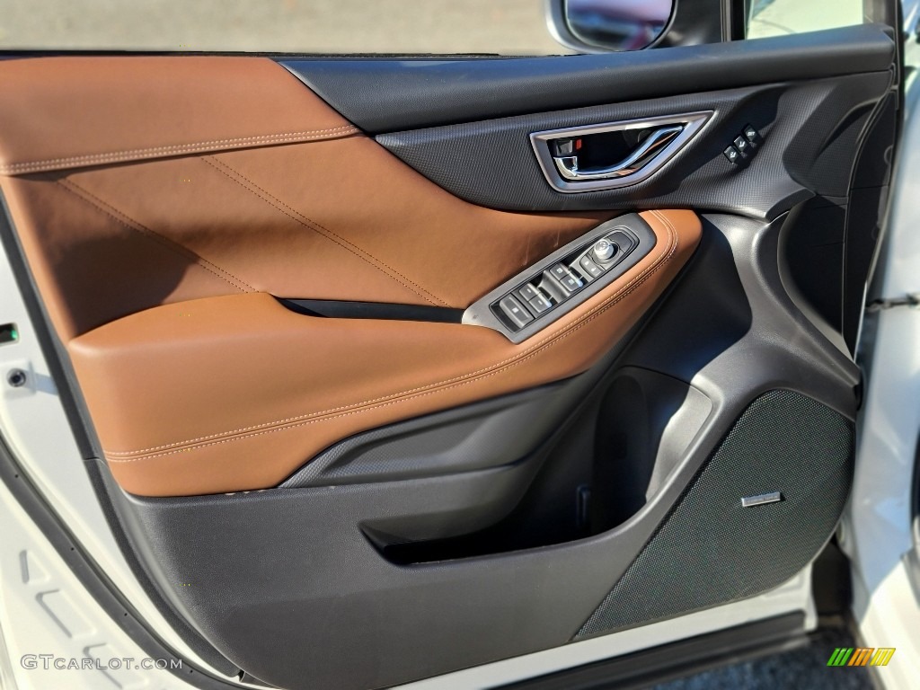 2021 Subaru Forester 2.5i Touring Saddle Brown Door Panel Photo #140124612