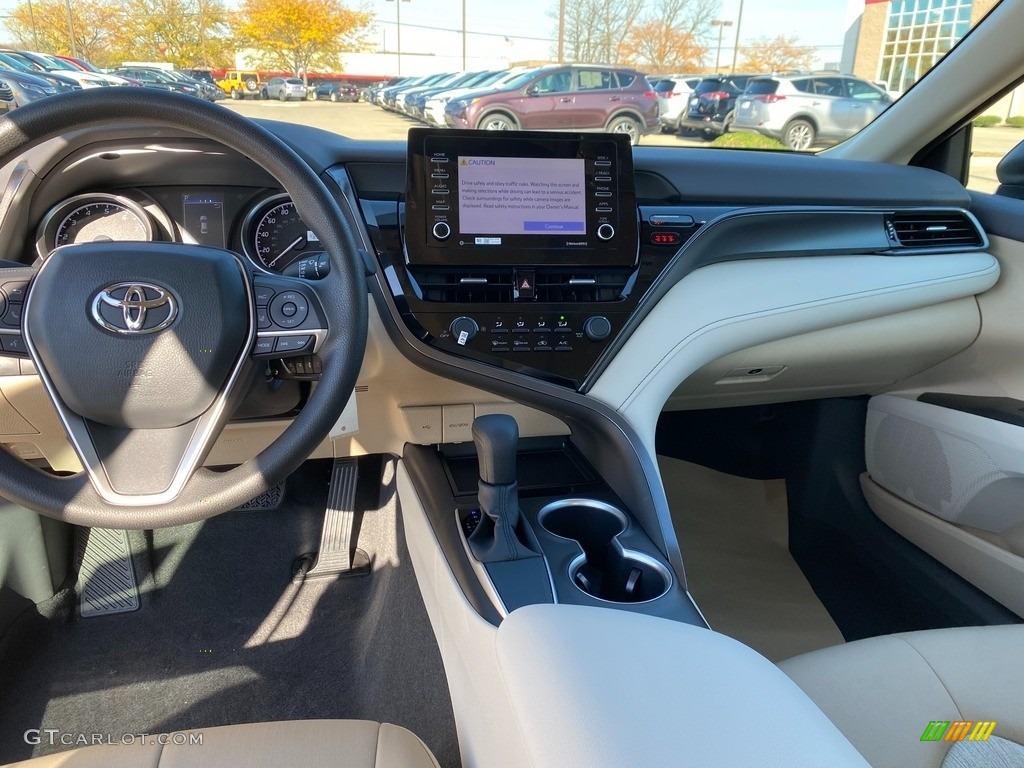 2021 Toyota Camry LE Macadamia Dashboard Photo #140125947