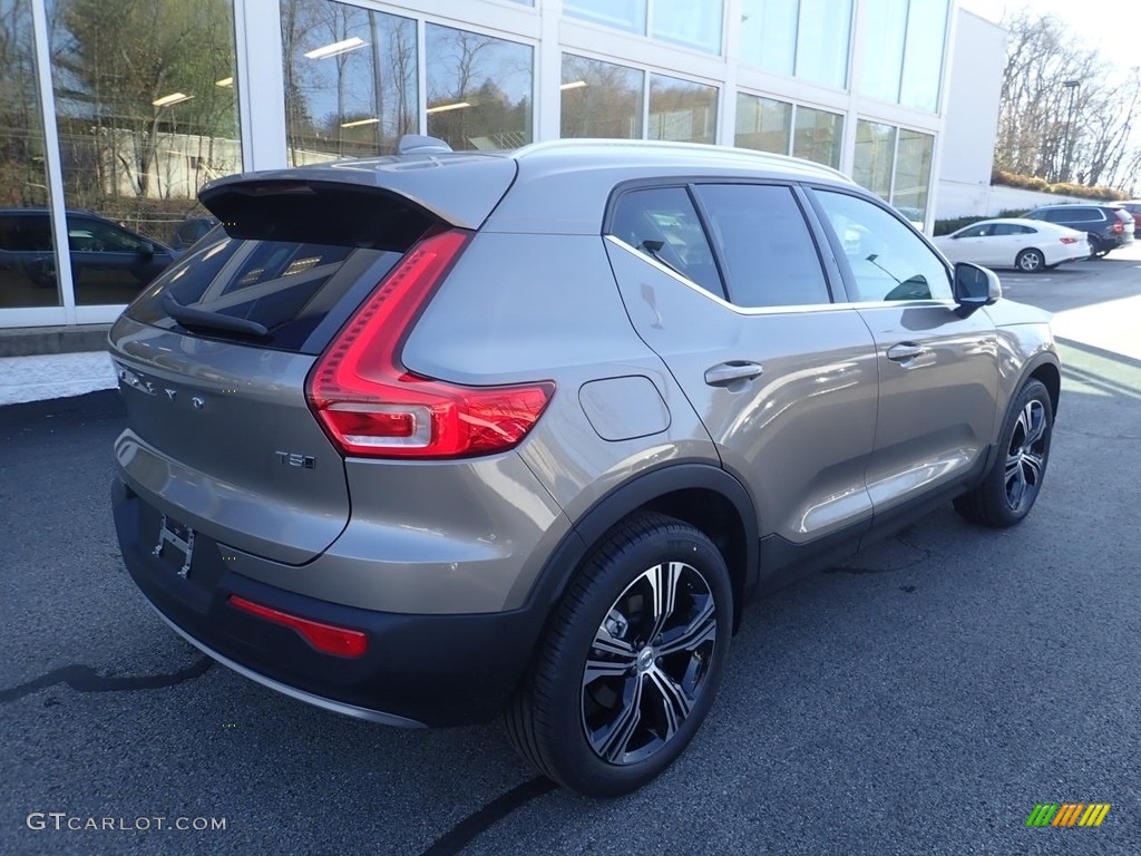 2021 XC40 T5 Inscription AWD - Pebble Grey Metallic / Blond/Charcoal photo #2