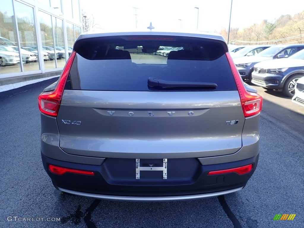 2021 XC40 T5 Inscription AWD - Pebble Grey Metallic / Blond/Charcoal photo #3
