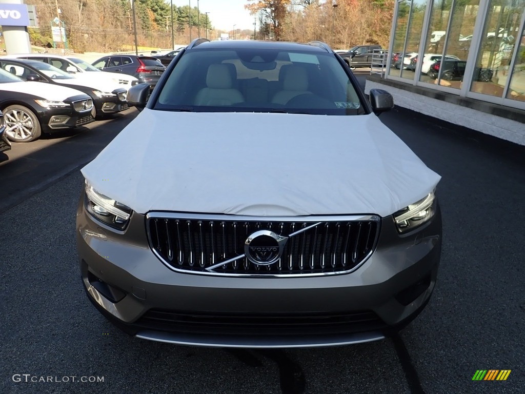 2021 XC40 T5 Inscription AWD - Pebble Grey Metallic / Blond/Charcoal photo #6