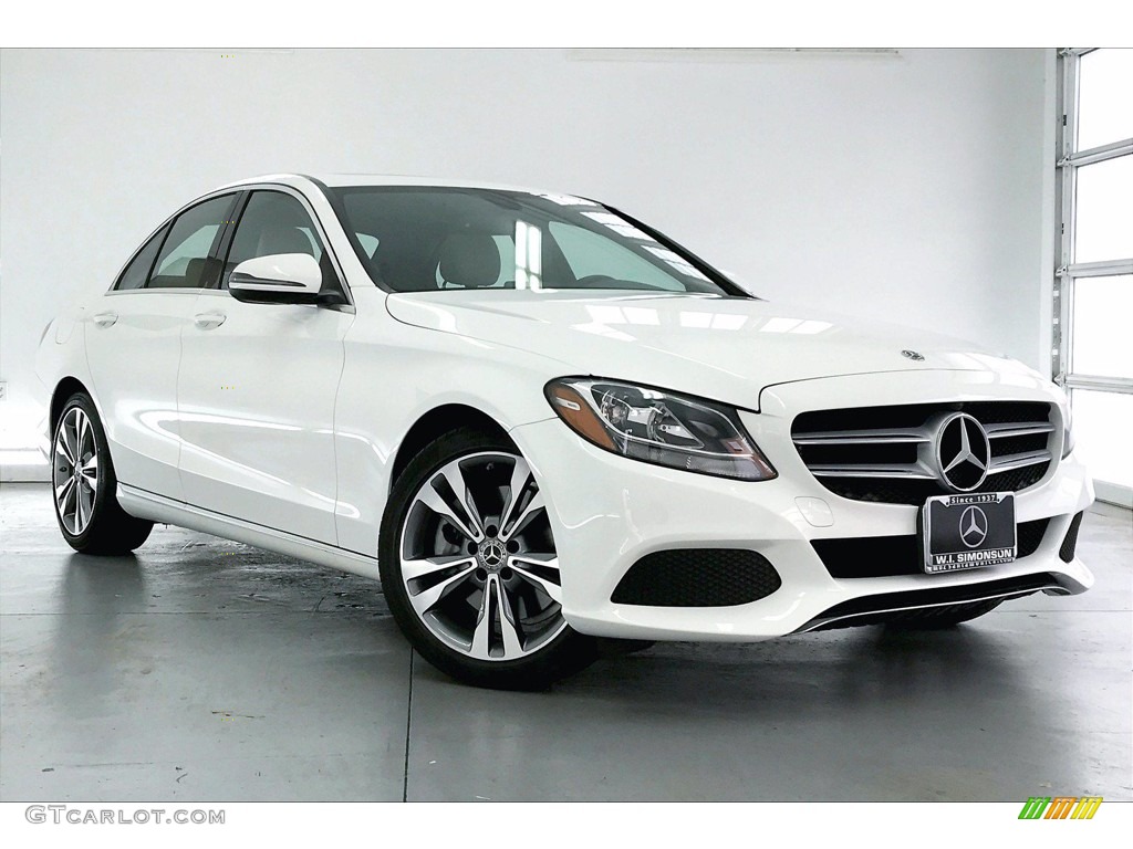 Polar White 2018 Mercedes-Benz C 300 Sedan Exterior Photo #140126591