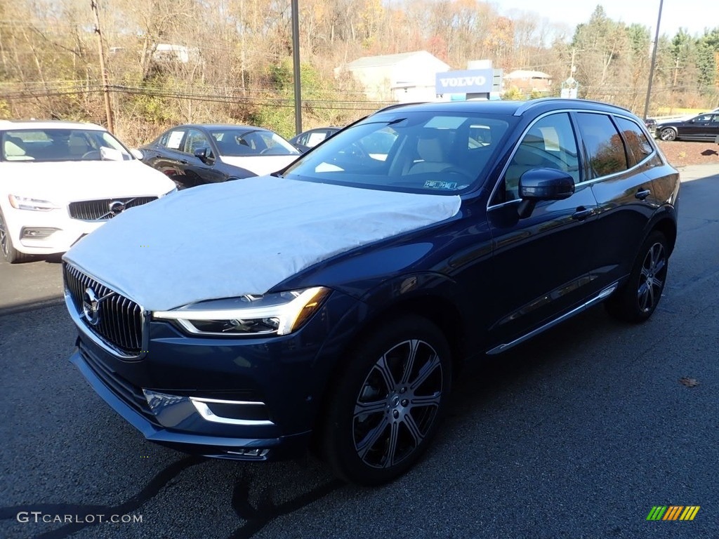 2021 XC60 T6 AWD Inscription - Denim Blue Metallic / Blonde/Charcoal photo #5