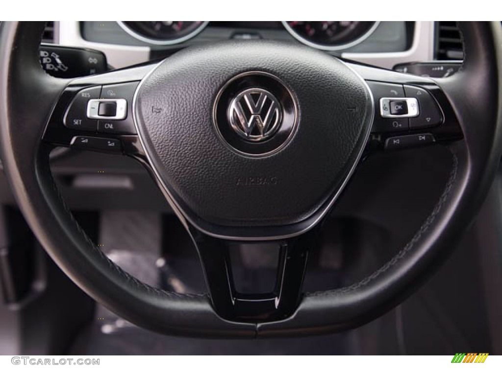 2018 Volkswagen Atlas SE Titan Black Steering Wheel Photo #140127717