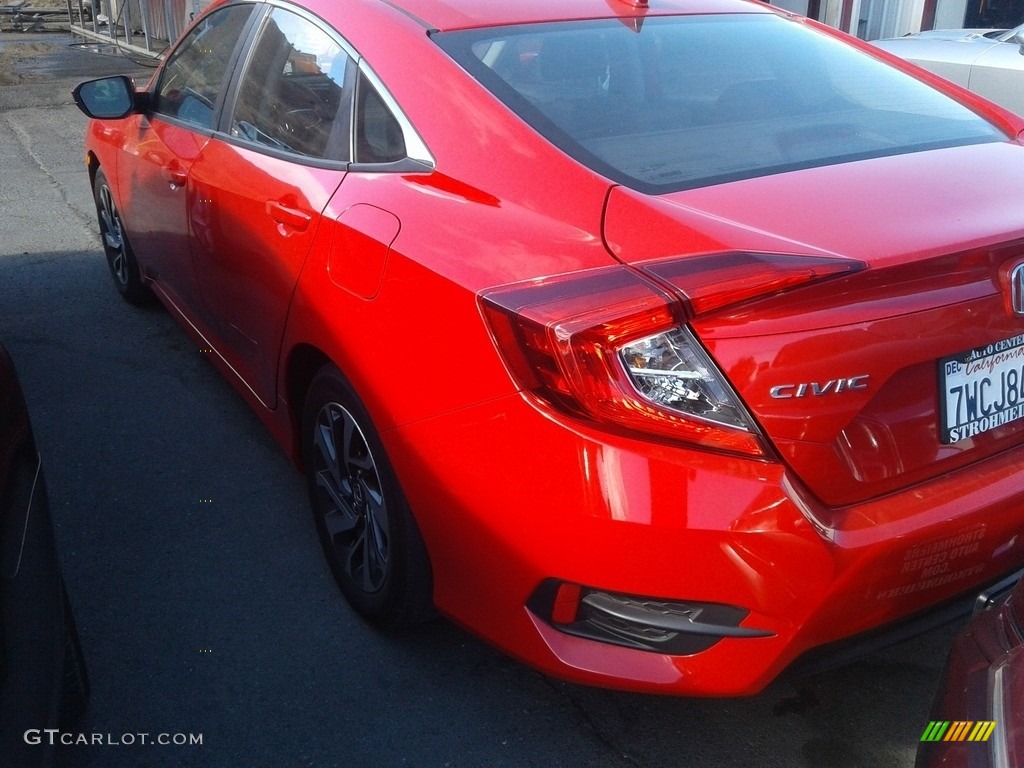 2017 Civic EX Sedan - Rallye Red / Black photo #4