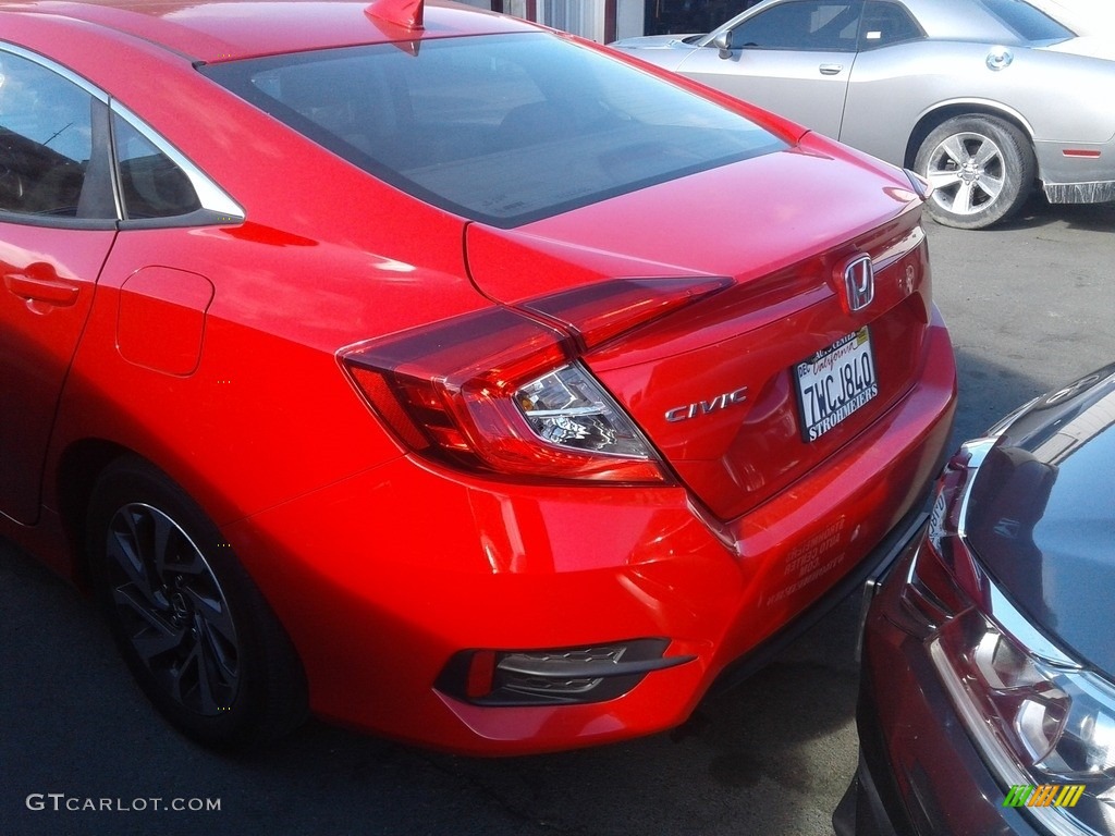 2017 Civic EX Sedan - Rallye Red / Black photo #5