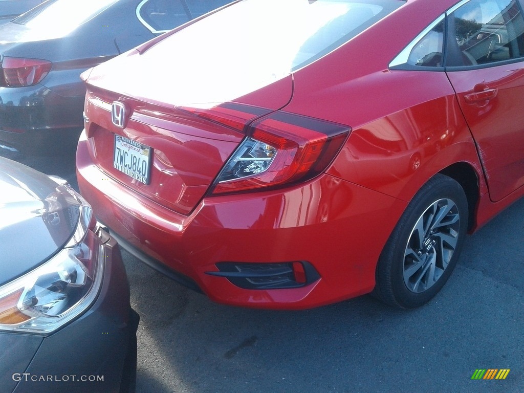 2017 Civic EX Sedan - Rallye Red / Black photo #15