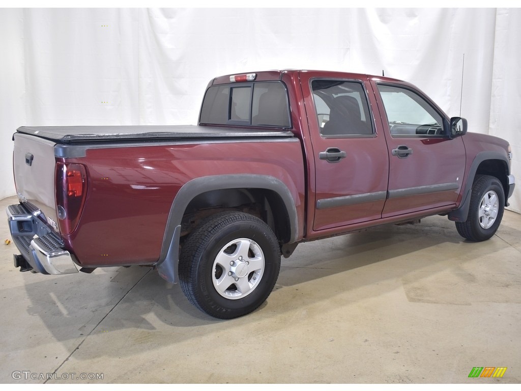 2008 Canyon SLE Crew Cab 4x4 - Sonoma Red Metallic / Ebony photo #2