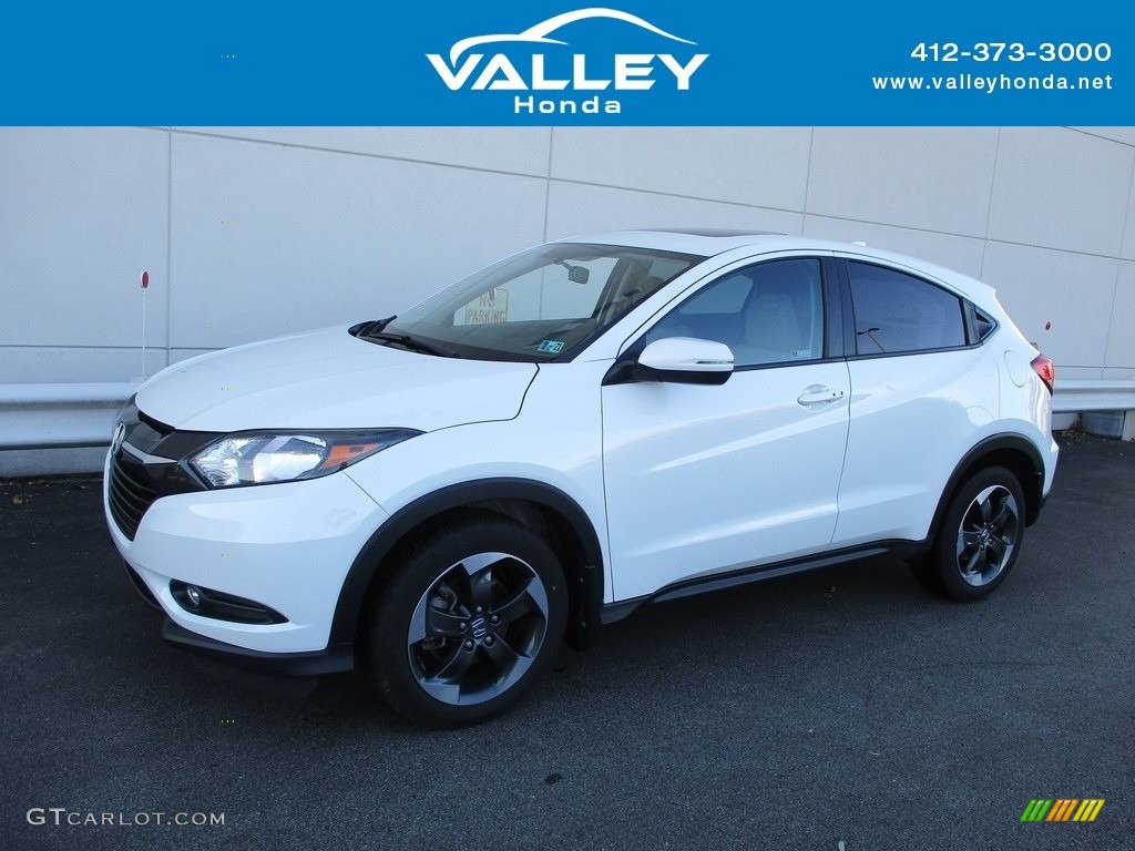 2018 HR-V EX AWD - White Orchid Pearl / Gray photo #1