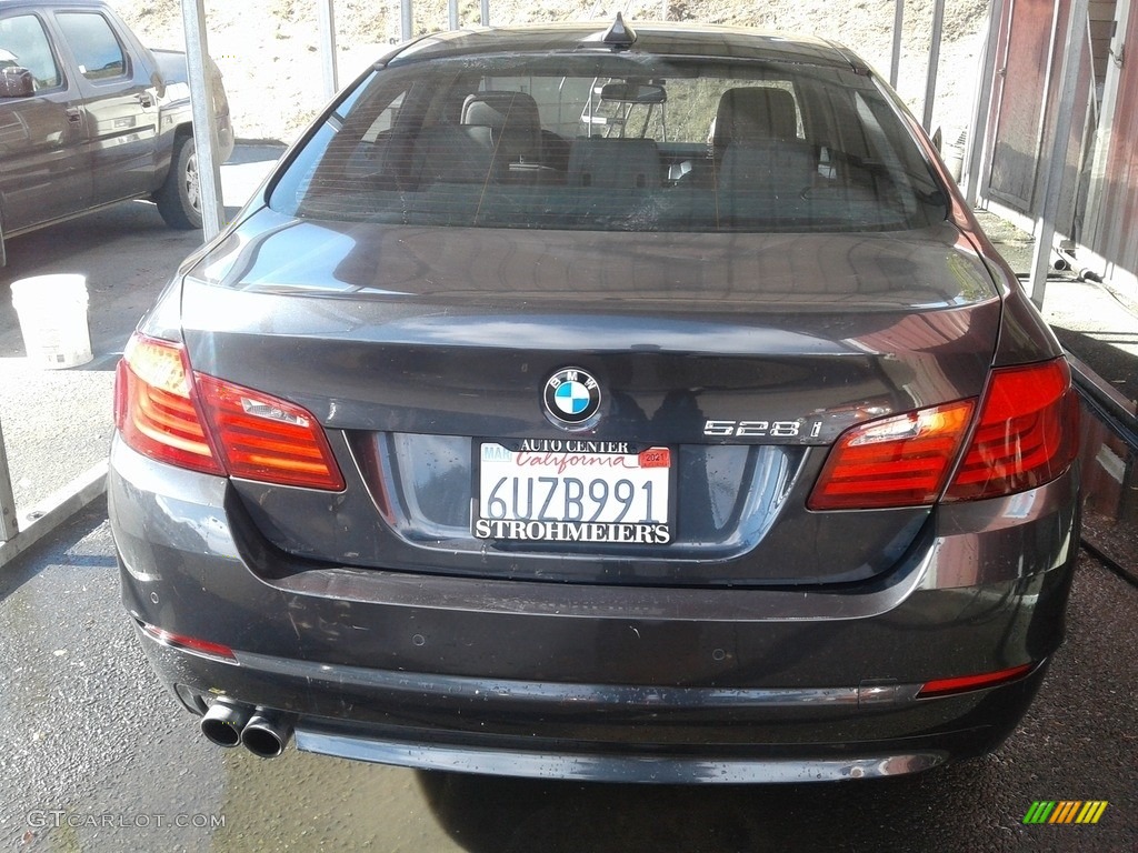 2012 5 Series 528i Sedan - Space Gray Metallic / Everest Gray photo #4