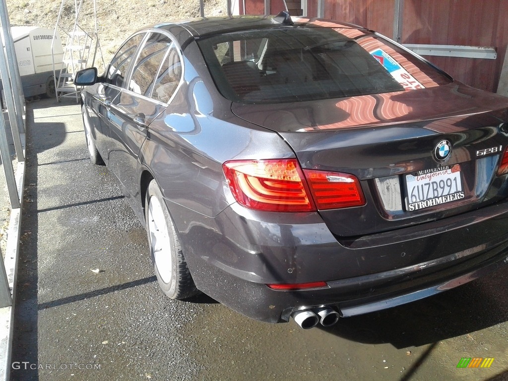 2012 5 Series 528i Sedan - Space Gray Metallic / Everest Gray photo #5