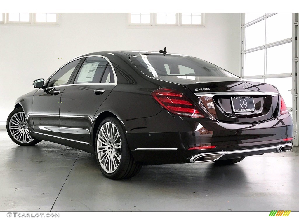 2020 S 450 Sedan - Ruby Black Metallic / Nut Brown/Black photo #2