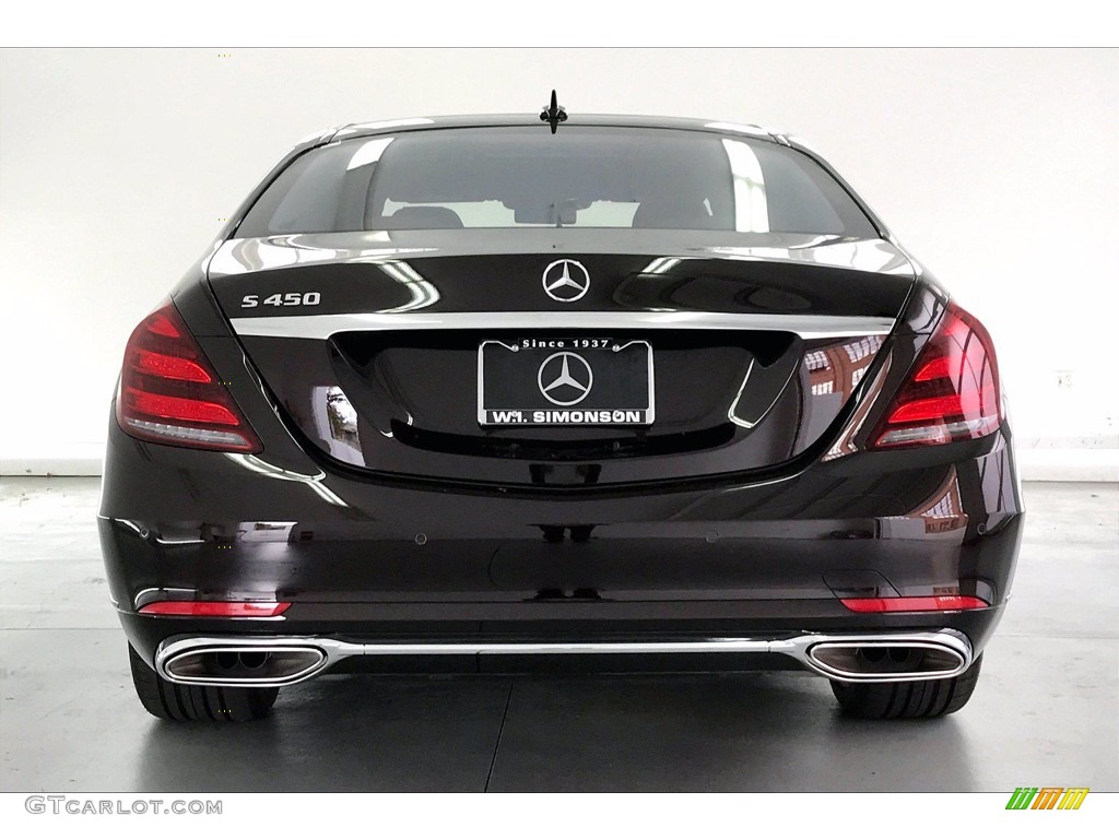 2020 S 450 Sedan - Ruby Black Metallic / Nut Brown/Black photo #3
