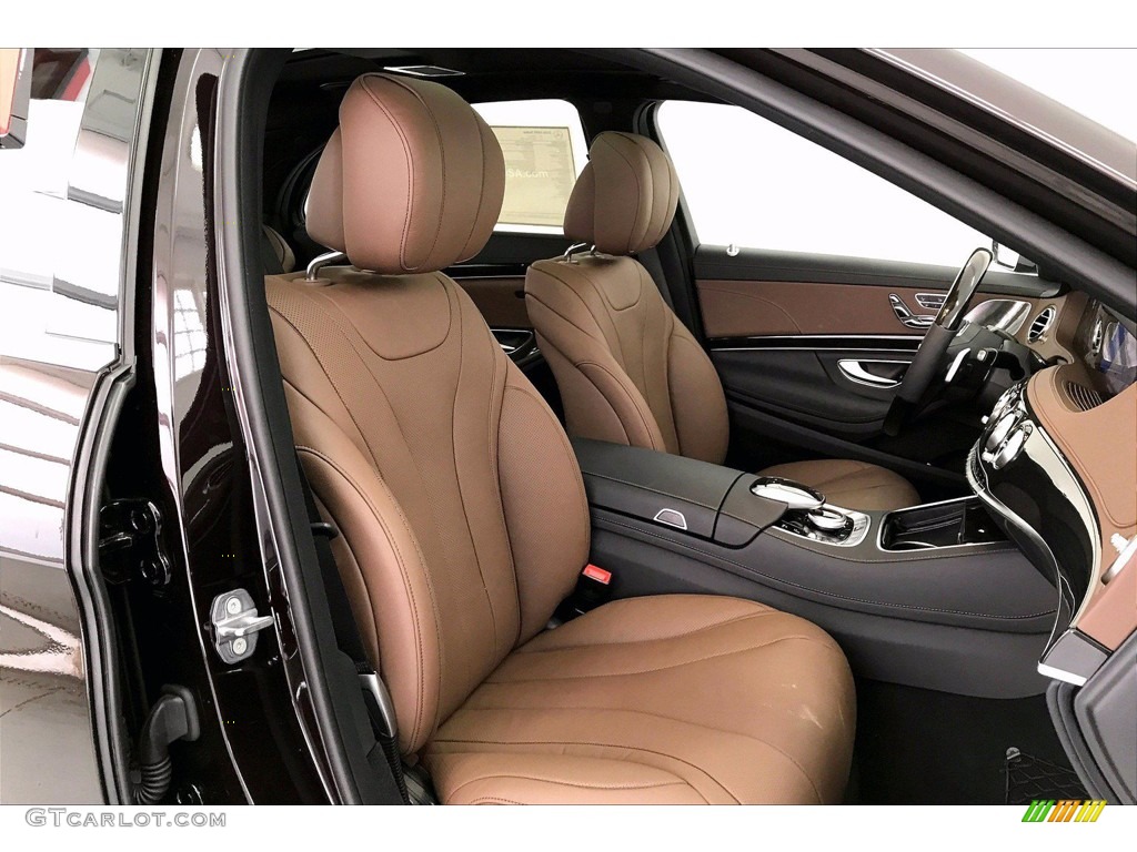 Nut Brown/Black Interior 2020 Mercedes-Benz S 450 Sedan Photo #140132019